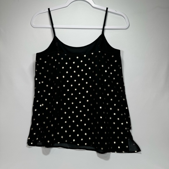 The Limited Women's Black Gold Size XS Tank Top Camisole Polka Dot Under Shirt - Picture 2 of 4